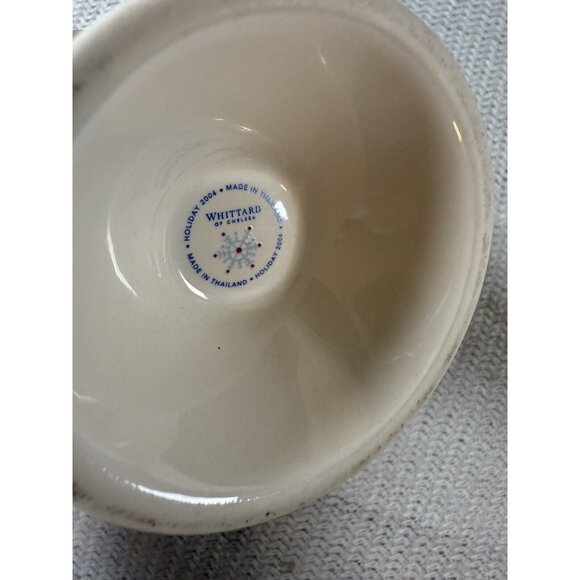 Whittard of Chelsea Christmas Holiday 2004 Snow Flake Latte Cup Set 2 Coffee Mug - Picture 6 of 8